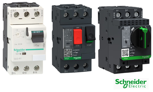 Wyłączniki silnikowe GV2 Schneider Electric - ochrona przed zwarciem i przeciążeniem oraz sterowanie.
