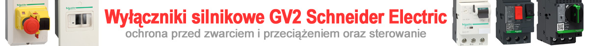 Wyłaczniki silnikowe GV2 i GV3 Schneider Electric