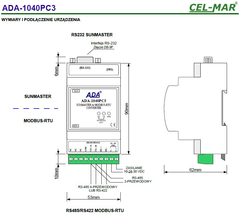 ADA-1040PC3-wymiary