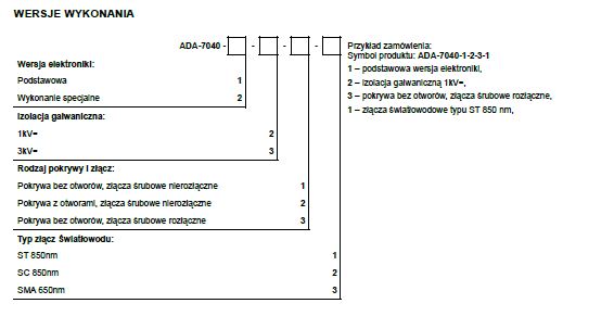 ADA-7040-wersje-wykonania
