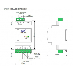 Separator - Repeater RS-485 / RS-422 ADA-4040-1-23-3 Cel-Mar