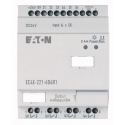 Moduł rozszerzenia CANopen 6 wejść cyfrowych 4 wyjścia przekaźnikowe EC4E-221-6D4R1 114296 EATON