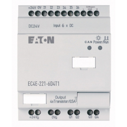 Moduł rozszerzenia CANopen 6 wejść cyfrowych 4 wyjścia tranzystorowe 24V DC EC4E-221-6D4T1 114297 EATON