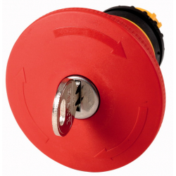 Napęd przycisku bezpieczeństwa czerwony 60mm z kluczykiem M22-PVS60P-RS 121467-67364