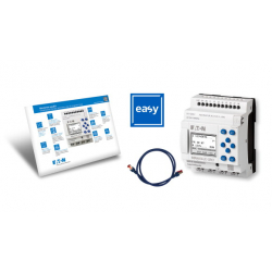 Pakiet startowy EASY-E4-UC-12RC1 + kabel krosowy + licencja easyS EASY-BOX-E4-UC1 197227 EATON