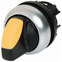 Napęd przełącznika 2 położeniowy żółty z podświetleniem z samopowrotem M22-WLK-Y 216818 EATON