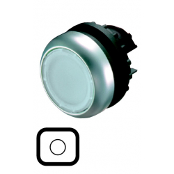 Napęd przycisku biały z podświetleniem z samopowrotem M22-DL-W-X0 216940 EATON