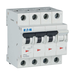 Wyłącznik nadprądowy 3-biegunowy+N C 3A 15kA AC FAZ-C3/3N 278965 Eaton