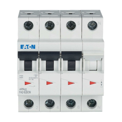 Wyłącznik nadprądowy 3-biegunowy+N C 3A 15kA AC FAZ-C3/3N 278965 Eaton