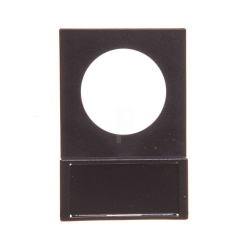 Tabliczka opisowa 38x25mm czarna prostokątna Q25TS-01 046184-24300