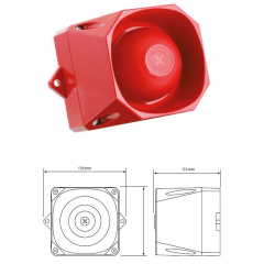 Sygnalizator akustyczny Asserta MINI 9-60V DC AS/N/S/9-60V/R 7061154FUL-0105 Eaton