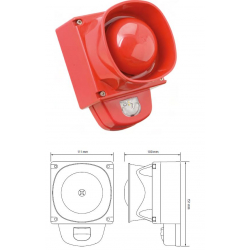 Sygnalizator optyczno-akustyczny Symphoni LX IP66 SYG1/LX-W/RF/R1/WP 8500050FULL-0050X Eaton