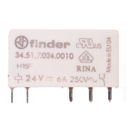 Przekaźnik miniaturowy 1P 6A 24V DC 34.51.7.024.0010 Finder