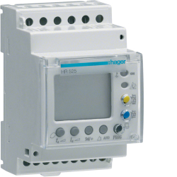 HR525-Przekaźnik-różnicowoprądowy-0-03-10A-typ-A-regulowana-zwłoka-wyświetlacz-LCD-Hager-Polo