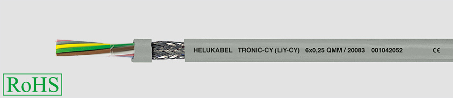 TRONIC-CY kabel elastyczny 300/500V żyły kolorowe ekranowany Helukabel