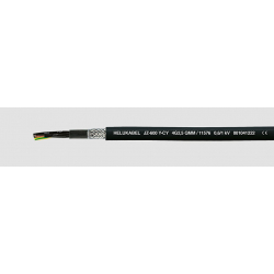 JZ-600-Y-CY 5G0,75 mm2 kabel elastyczny 0,6/1kV żyły czarne numerowane, ekranowany 11492 Helukabel