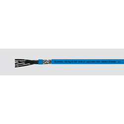 OZ-BL-CY 2X0,75 mm2 kabel elastyczny, ekranowany 300/500V niebieski do stref EX 14028 Helukabel