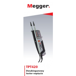 Dwubiegunowy wskaźnik napięcia LCD/LED 12-1000/1500V AC/DC TPT420 1013-189 Megger