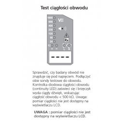 Dwubiegunowy wskaźnik napięcia LCD/LED 12-1000/1500V AC/DC TPT420 1013-189 Megger