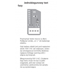 Dwubiegunowy wskaźnik napięcia LCD/LED 12-1000/1500V AC/DC TPT420 1013-189 Megger