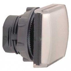 Główka lampki sygnalizacyjnej 30x30mm kwadratowa 22mm biała ZB5CV013 Schneider Electric