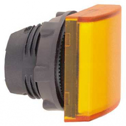 Główka lampki sygnalizacyjnej 30x30mm kwadratowa 22mm żółta ZB5CV053 Schneider Electric