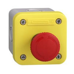 Kaseta z przyciskiem bezpieczeństwa przez obrót 1R żółta IP65 XALEK1701 Schneider Electric