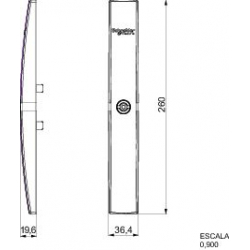 NSYSFLOCKT8-Zamek-tarczowy-Spacial-SF-SM-wkładka-trójkątna-8mm-Schneider-Electric