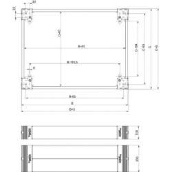 NSYSPS5200-Panel-montażowy-4-Plinth-side-panels-200x50-Schneider-Electric