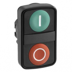 Napęd przycisku dwuklawiszowego I/O zielono/czerwony z samopowrotem IP66 ZB5AA7341 Schneider Electric