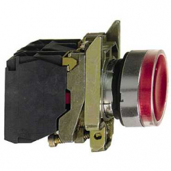 Przycisk sterowniczy 22mm czerwony z samopowrotem z podświetleniem 1Z 1R XB4BW34B5 Schneider Electric