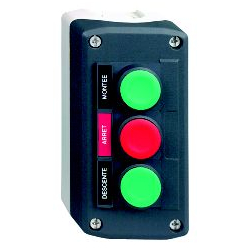 XALD321-Kaseta-ciemnoszara-przyciski-zielony-kryty-czerwony-kryty-zielony-kryty-Schneider-Electric