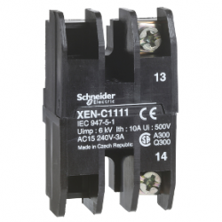 XENC1151-Blok-styków-z-sam-powr-1-NC-1-NO-montaż-czoł-30-lub-40mm-rozst-Schneider-Electric