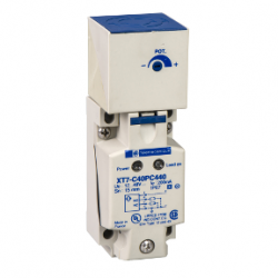 XT7C40NC440-Czujnik-pojemnościowy-XT7-40x40x117-plastik-Sn15mm-1248-V-DC-Pg135-Schneider-Electric