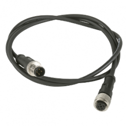 XZCR1511040E1-Kabel-łączący-XZ-męski-M12-3-pin-prosty-żeński-M-12-3-pin-prosty-PUR-1m-X-Schneider-Electric