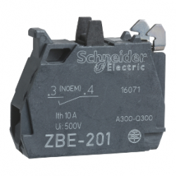 ZBE1016P-Blok-styków-pojedynczy-dla-głowicy-O22-1NO-pozłacane-zaciski-śrub-Schneider-Electric