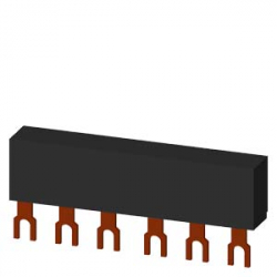 Szyna łączeniowa 3-biegunowa widełkowa (6 mod.) do 2 wyłączników 3RV1915-1AB Siemens