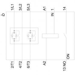 Softstart 3-fazowy 200-480VAC 32A 15kW/400V Uc=110-230V AC/DC S0 3RW3027-1BB14 Siemens