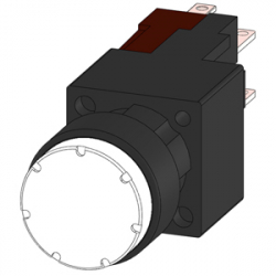 Przycisk sterowniczy podświetlany 1Z przeźroczysty wystający 24V AC/DC 3SB2226-0LH01 Siemens