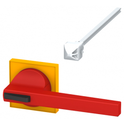 Napęd drzwiowy czerwono-żółty z blokadą do rozłączników izolacyjnych 3KD gabaryt 5 Sentron z wałkiem 300mm 3KD9515-2 Sie