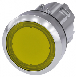 Napęd przycisku 22mm żółt z podświetleniem bez samopowrotu metalowy Sirius ACT 3SU1051-0AA30-0AA0 Siemens