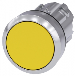 Napęd przycisku 22mm żółty bez samopowrotu metalowy Sirius ACT 3SU1050-0AA30-0AA0 Siemens