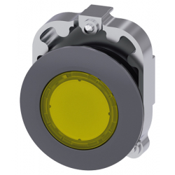 Napęd przycisku 30mm żółty z podświetleniem bez samopowrotu metalowy matowy Sirius ACT 3SU1061-0JA30-0AA0 Siemens