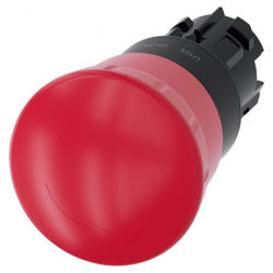 Napęd przycisku grzybkowego czerwony przez obrót plastikowy Sirius ACT 3SU1000-1HB20-0AA0 Siemens
