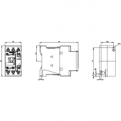 Stycznik 3-biegunowy AC-3 11KW/400V styki pomocnicze 1NO+1NC AC(40-60HZ)/DC Uc 95...130V 3RT2026-1NF30 Siemens