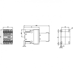 Stycznik mocy 8A 3-biegunowy 24V DC styki pomocnicze 2Z 2R S00 3RT2016-2BB44-3MA0 Siemens