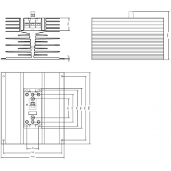 Stycznik półprzewodnikowy 3RF2 3-biegunowy 50A 48-600V / 4-30V DC sterownie 3 fazowe 3RF2450-1AC45 Siemens