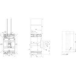Wyłącznik 3-biegunowy do ochrony silnika 3VT1 25-32A Icu 25KA/415V AC wyzwalacz termomagnetyczny charakterystyka M 3VT1703-2DM36-0AA0 Siemens