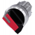 Napęd przełącznika 2 położeniowy /O-I/ 22mm czerwony z podświetleniem z samopowrotem metalowy matowy Sirius ACT 3SU1052-