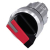 Napęd przełącznika 2 położeniowy /O-I/ 22mm czerwony z podświetleniem bez samopowrotu metalowy matowy Sirius ACT 3SU1052